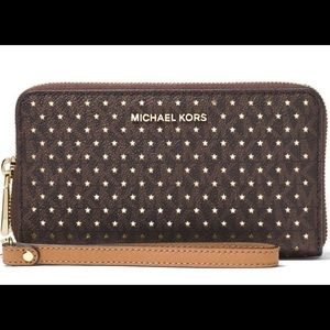 MICHAEL KORS Large Flat Multifunction Phone Case